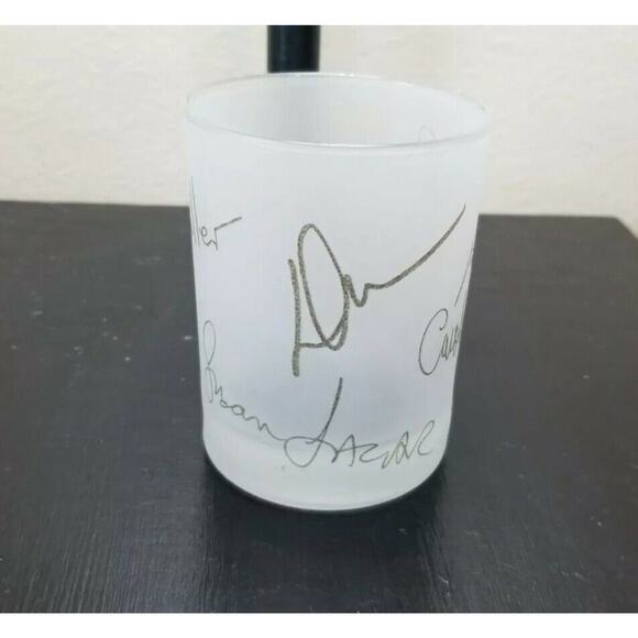 Frosted Glass Bar Ware Pamela Dennis Susan Lazar Vera Wang Nicole Miller Candle - Picture 7 of 9